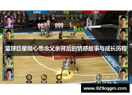 篮球巨星倾心思念父亲背后的情感故事与成长历程